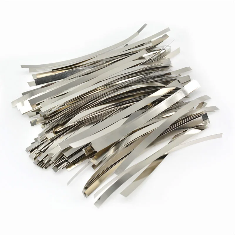 50PCS Nickel Plated Steel Strip Nickel Plate Strap Strip Sheets 18650 Battery Spot Welding Machine Spot Welder Length 100mm