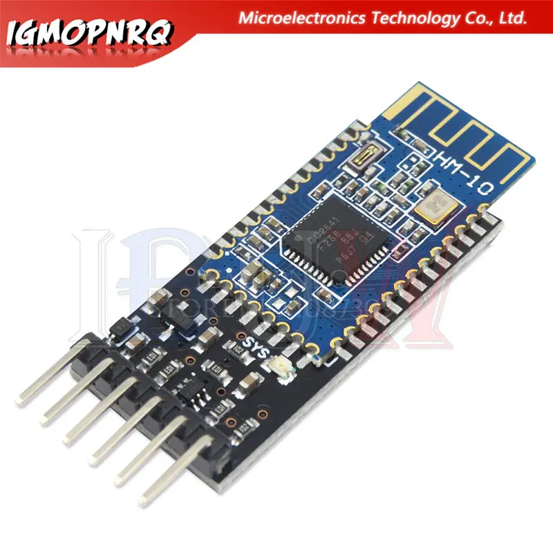Módulo Bluetooth 4,0 de puerto serie transparente, 1 piezas, HM-10, con traductor de nivel lógico