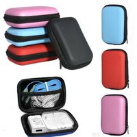 Portable External Drive Protector Cover Earphone Box Hard Disk Case EVA Storage Box HDD Bag Zipper Pouch
