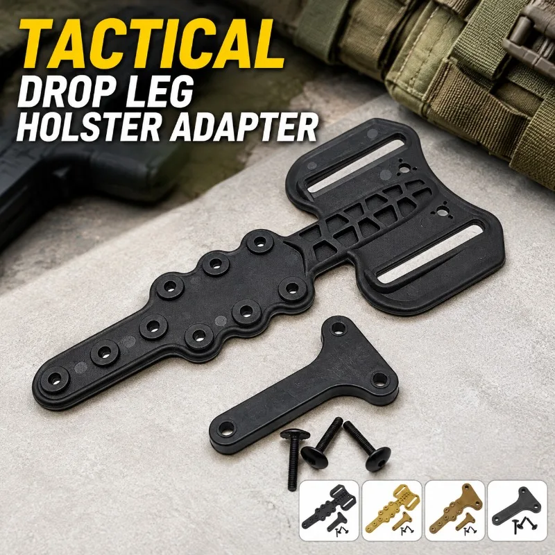 Tactical Adjustable Model Holster Adapter Leather Prop Cover Leg Mount Platform Waist Belt Fitting  for  Game  Replica