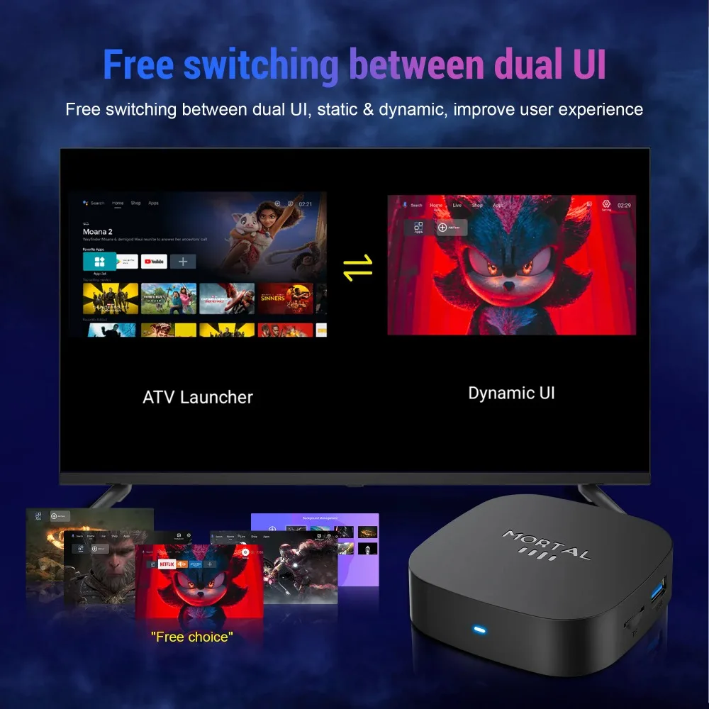 T1+RK3518 Rockchip Smart TV Box BT5.4 Android 14.0 ROM 128GB RAM 8GB Wifi6 8K Asistente de Voz Reproductor Multimedia TV Box Smart TV 2026