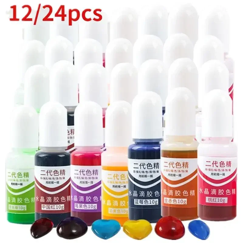 

24/12 Colors Epoxy Resin Diffusion Pigment Epoxy Resin Pigment Colorant Dye Diffusion Resin Jewelry Making