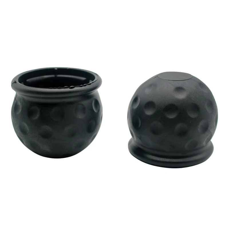 Universal Tow Bar Tampa Cap, Capa De Bola De Borracha, Engate Proteger, Tampa De Bola De Reboque De Towball, Acessórios De Carro Preto, 50mm