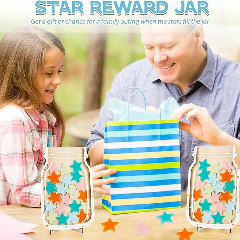 Reward Jar For Toddlers, Star Jar Reward System, Kids Reward Board, Classroom Management Tools