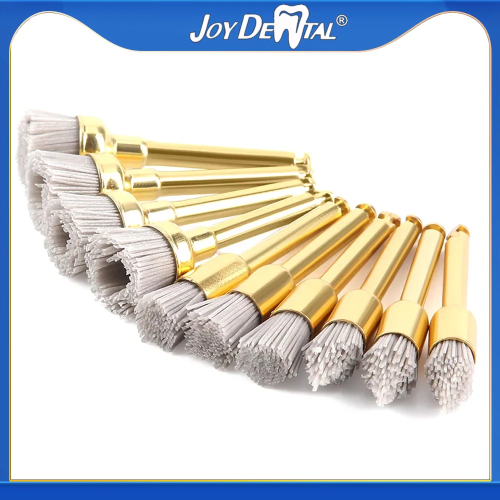 

JOY DENTAL Polishing Brush Flat/Sharp/Bowl Shape Used for Stain Removal And Polishing for Contra Angle Handpiece