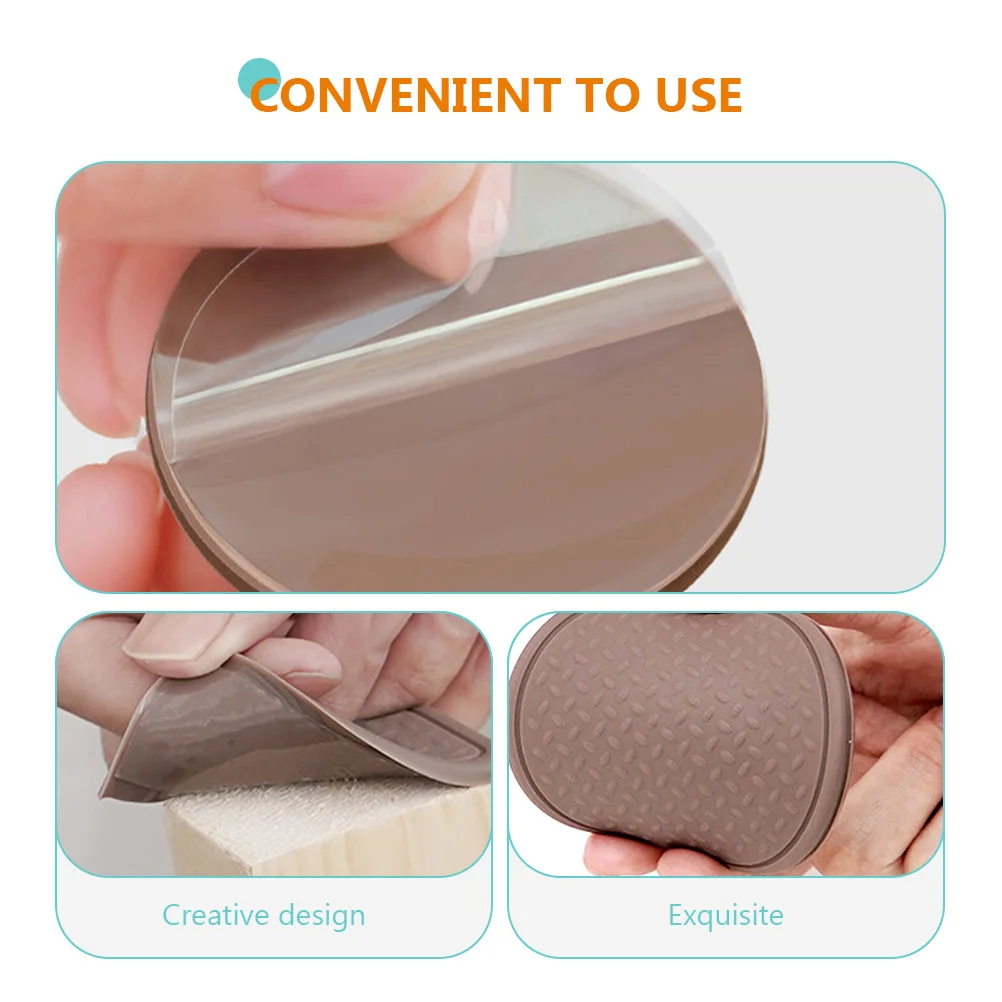 

8pcs Silicone Furniture Leg Pads Non Skid Anti Slip Chair Feet Protectors Floor Mats Table Sliders Durable Waterproof Easy