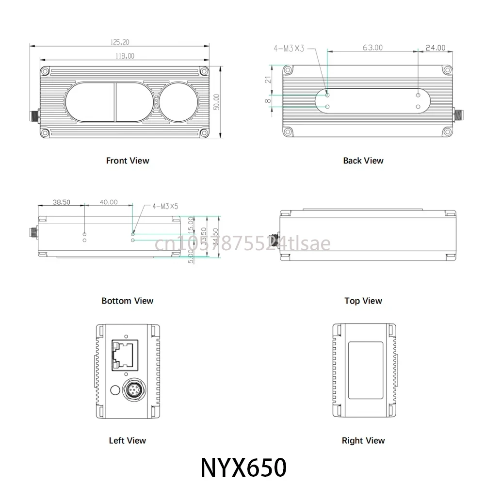 مستشعر Vzense NYX Series ToF - موديلات NYX650 وNYX660 RGB-D