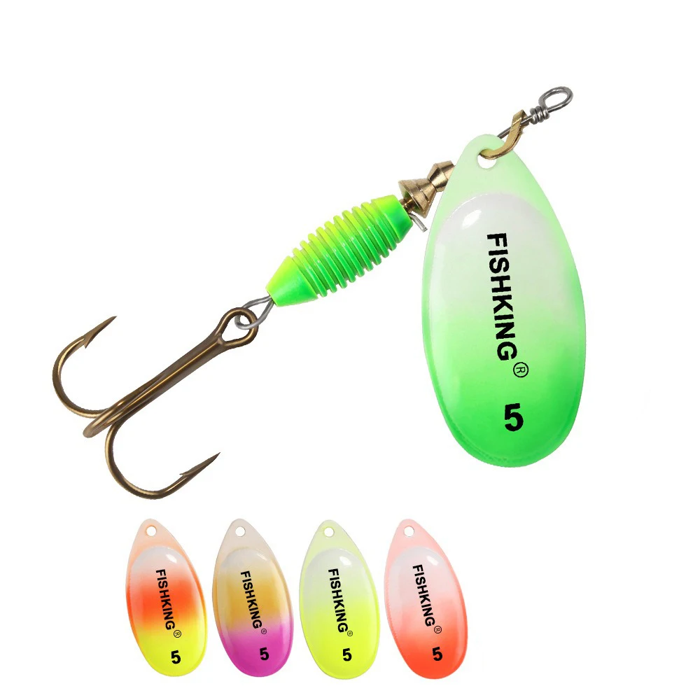 

Rotating Sequin Fishing Lures 4g-14g Metal Spinner Spoon Perch Lures Paillette Artificial Hard Bait Fishing Tackle Pesca