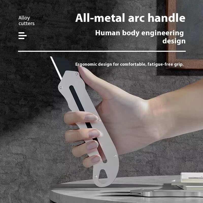 

Stainless Steel Heavy-Duty Ultra-Sharp Paper Cutter Thickened Wallpaper Knife Wall-Paper Cutting Tool with Full Metal Holder