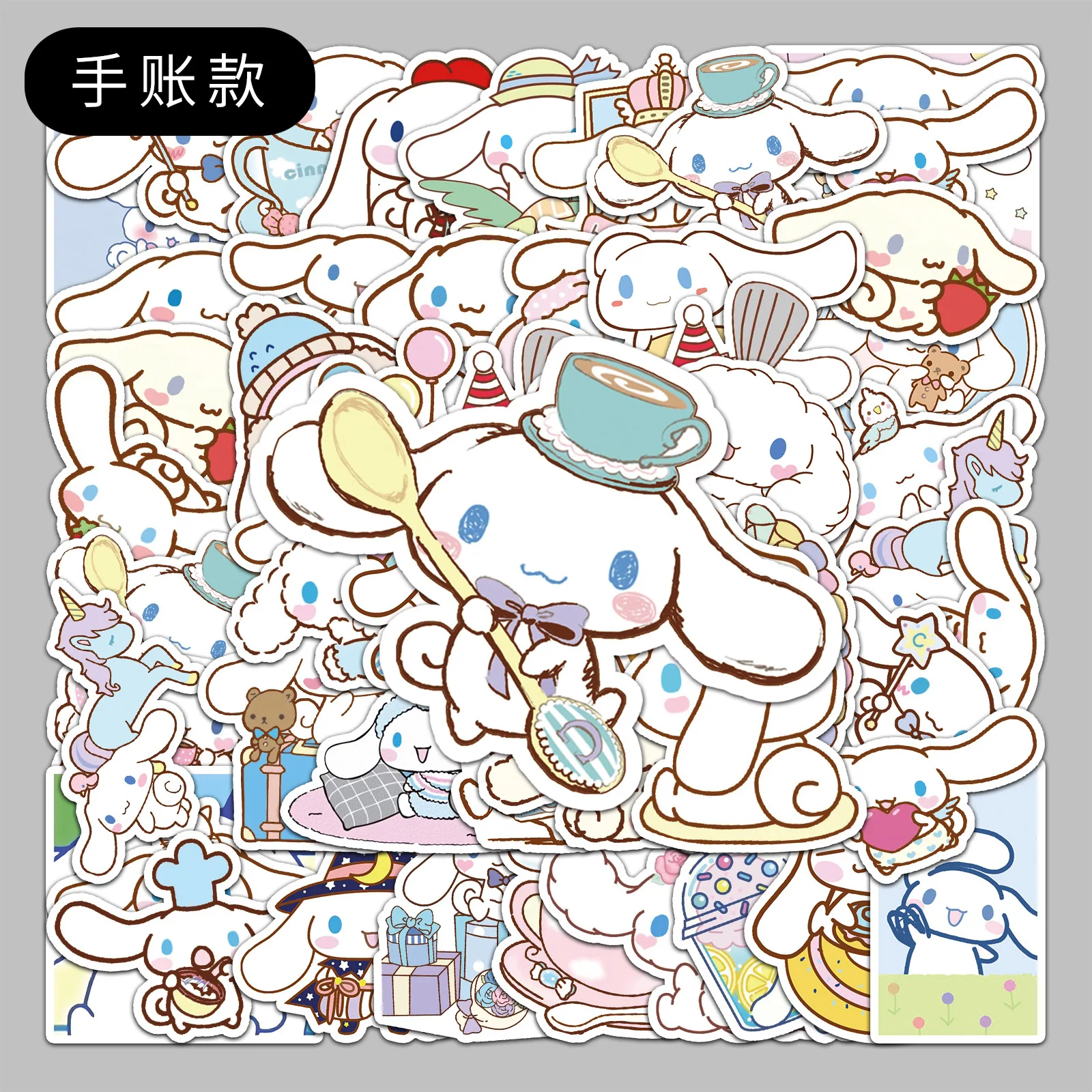 

50PCS Sanrio Cartoon Stickers Kawaii Anime Cinnamoroll Decals DIY Phone Case Fridge Cute Children Decoration Sticker Gifts