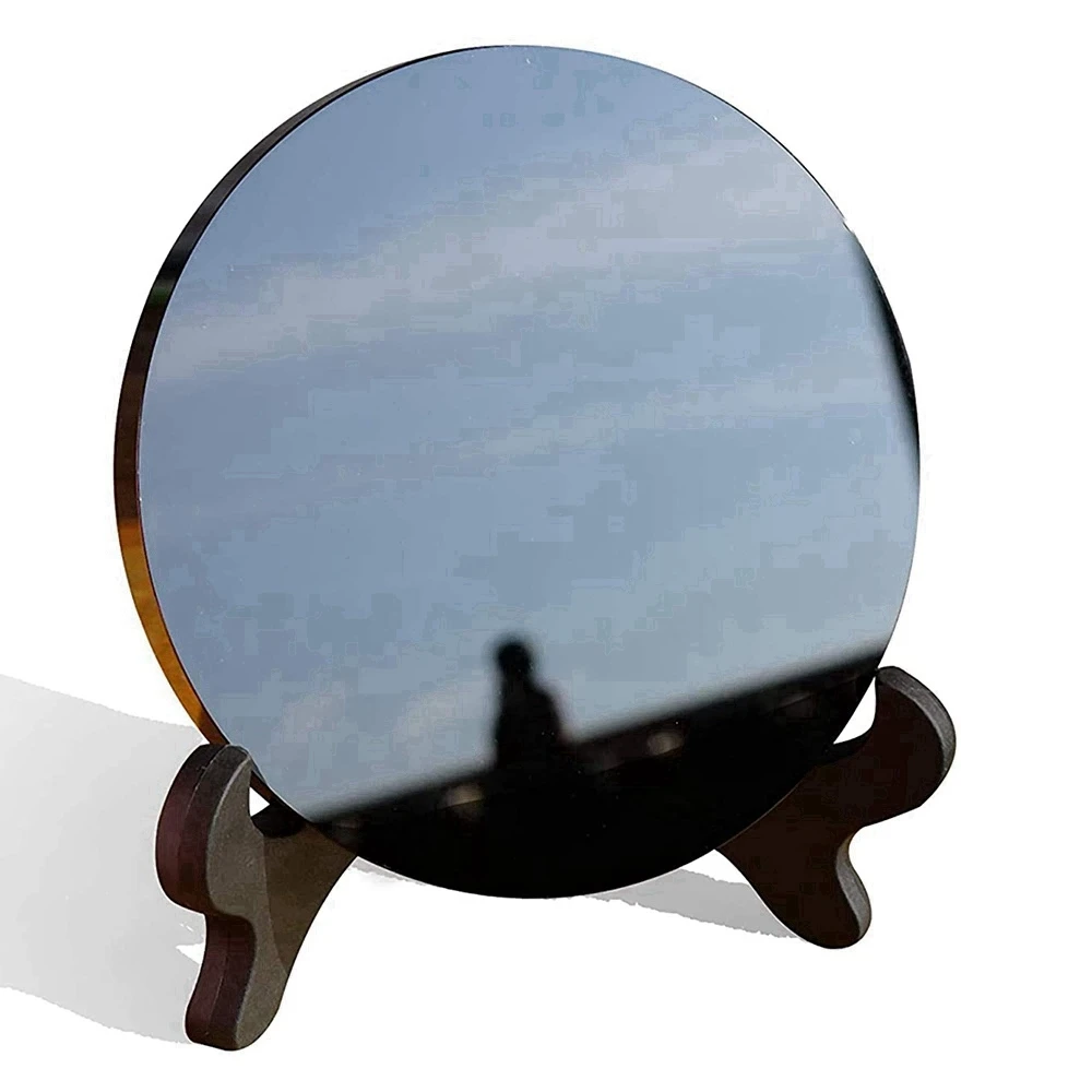 Obsidian With Stand Feng Shui Smooth Natural Crystal Home Decoration Qi Gathering Wealth And Righteousness Eco-Friendly