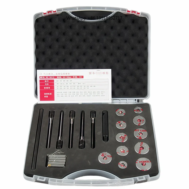 Hard alloy valve seat single-sided boring tool set adjustable valve seat reamer grinding wheel cutter 30/45/60/75/90 degrees