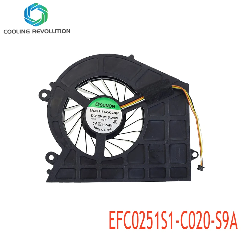 All-in-One Cooling Fan EFC0251S1-C020-S9A DC12V 5.28W 4Pin for Lenovo IdeaCentre B550 B555 90203728 DC28000DIS0