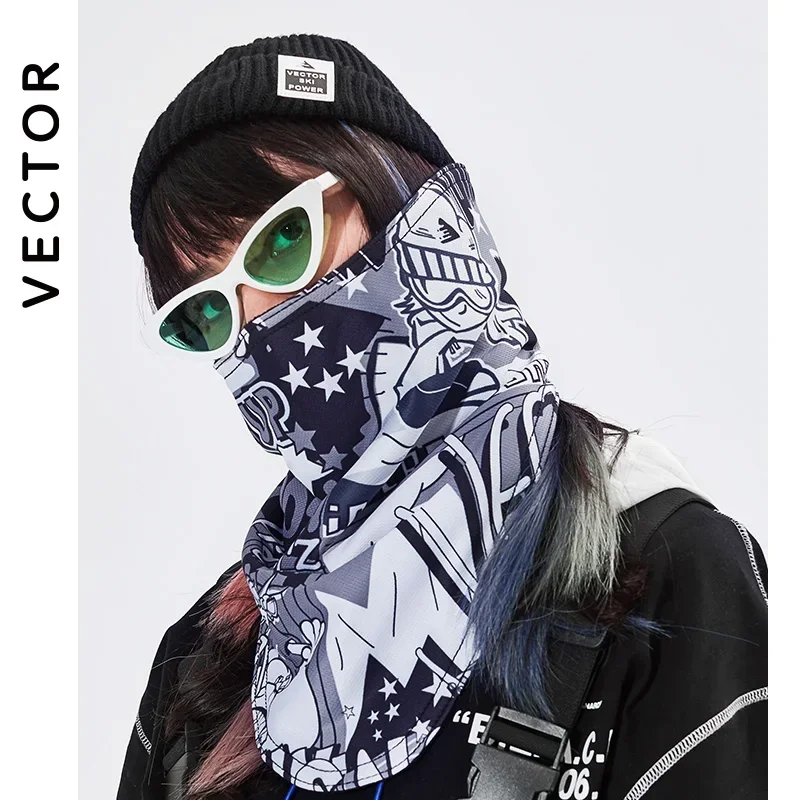 VECTOR 2020 Inverno Unisex Caldo Sci Ciclismo Maschera Snowboard Sport All\'aria Aperta Integrale Del Fumetto Sciarpa Triangolare Antivento Sci