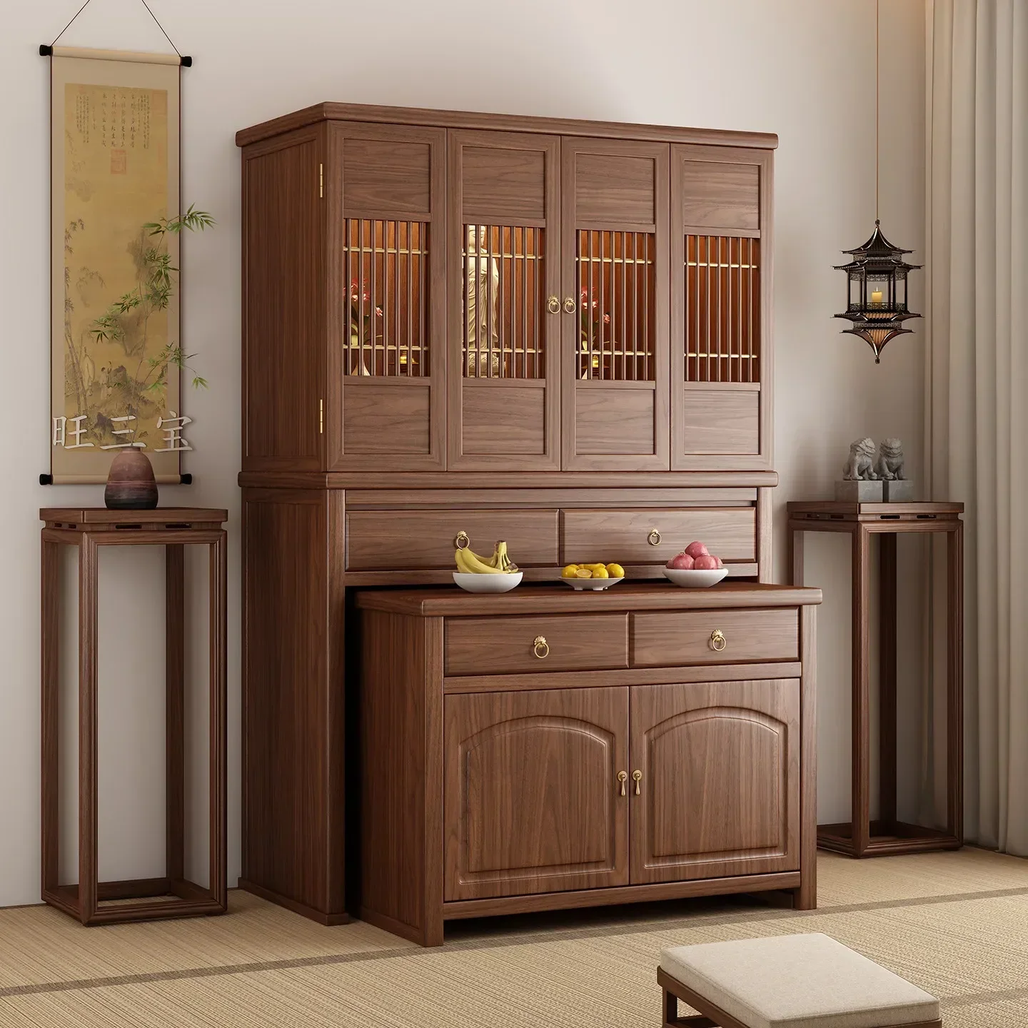 DSA shrine offering table, household cabinet offering table, shrine offering new Chinese vertical cabinet