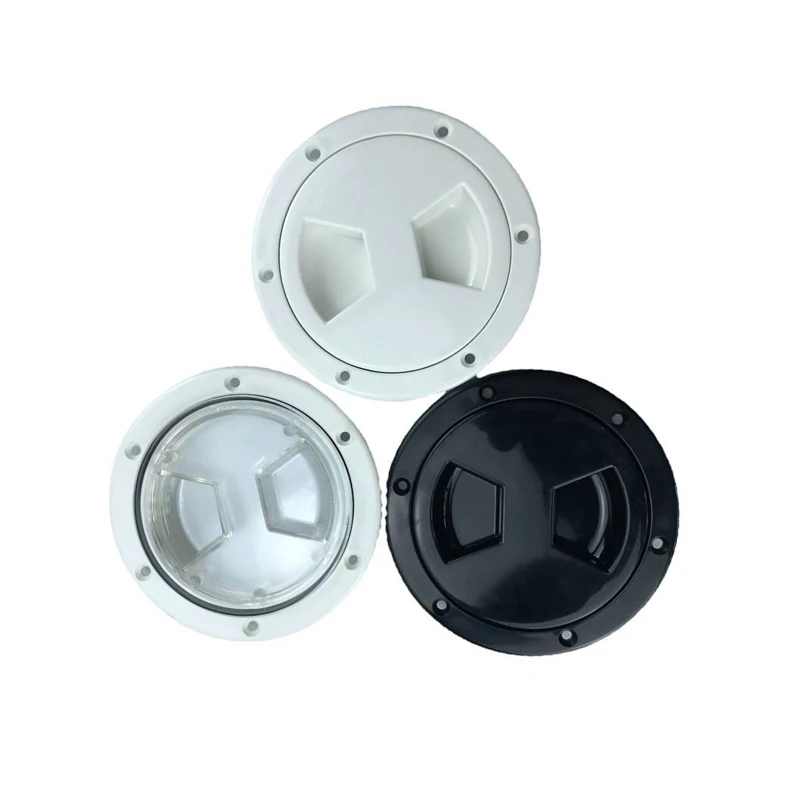 

Круглая крышка для проверки отверстия для быстрой яхты, противоскользящая крышка для ручного отверстия, инспекционная рабочая крышка, 5-дюймовая белая крышка для палубы