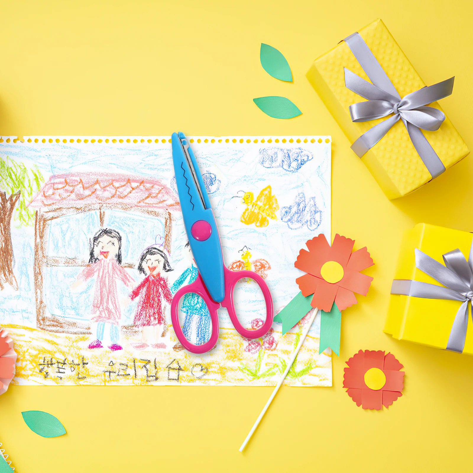 12 pezzi set di forbici forbici artigianali per studenti taglio di sicurezza leggero portatile multifunzionale fai da te scrapbooking scuola a casa