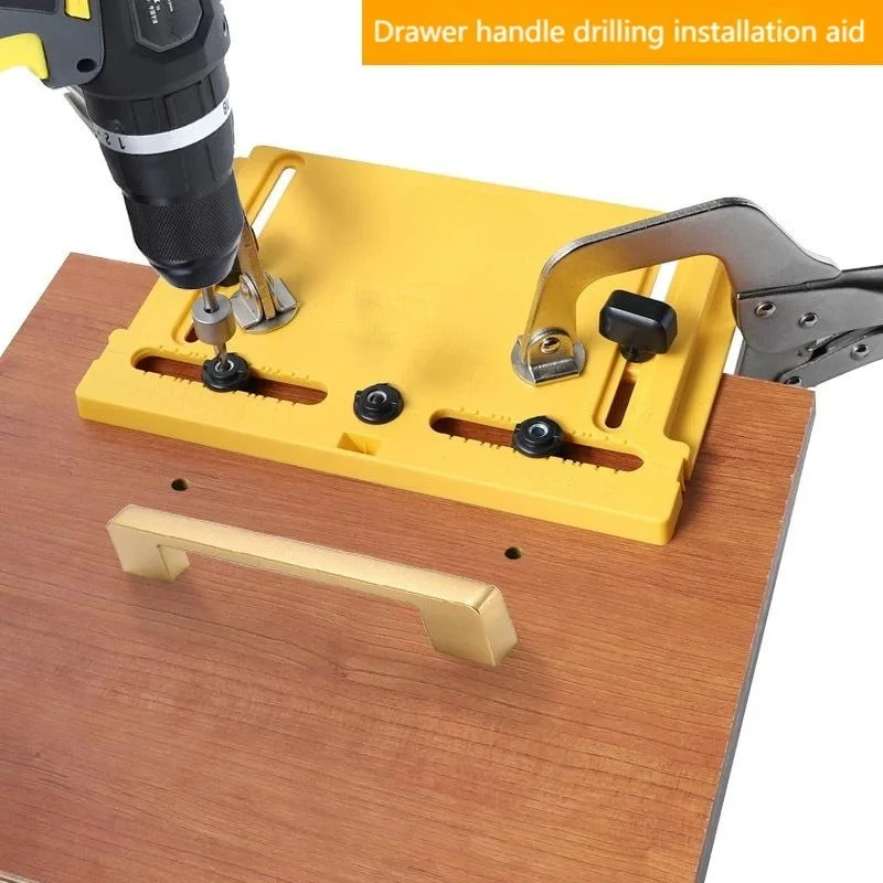 Handle Opening Positioner Door Knob And Pull Installation Jig Furniture Cabinet Door Handle Opening Hand-held Positioning Aid
