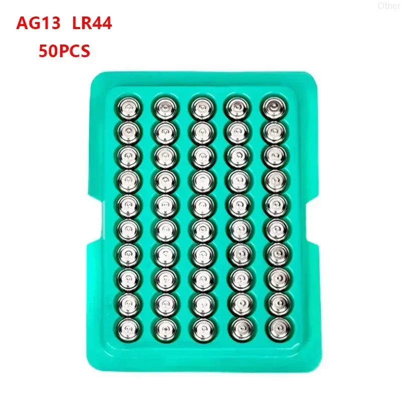 LR44 AG13 50PCS High Quality Genuine Alkaline Button Batteries 357 357A A76 GPA76 Cell Coin Battery AG 13 1.5V for Watch Toy