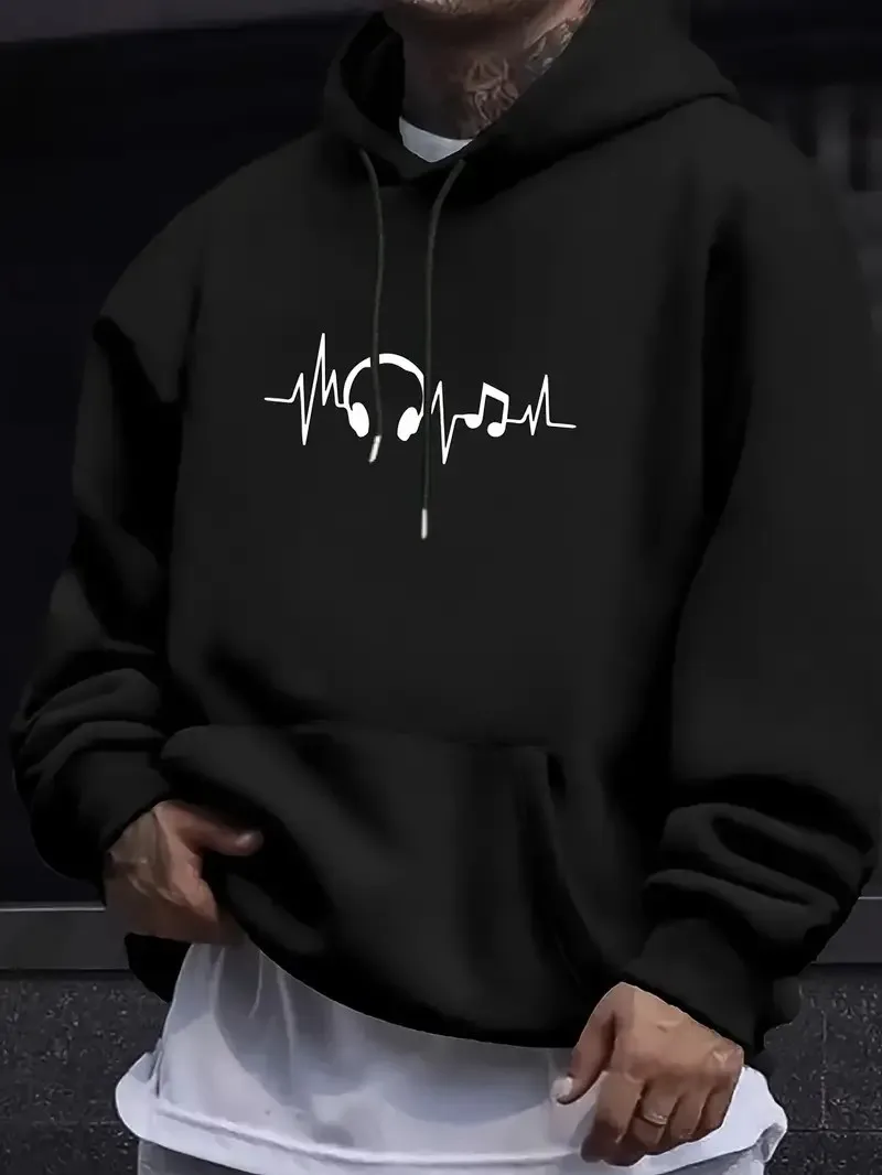 

Осенняя минималистичная мужская тренировочная микроэластичная удобная толстовка с буквенным принтом, уличный городской спортивный топ