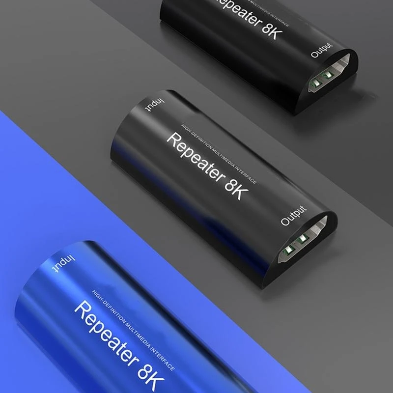 Repetidor amplificador sinal compatível com 8k, impulso para distância transmissão 30m