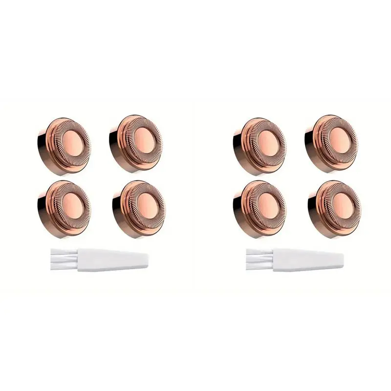 B15C 8Pcs For Finishing Touch Flawless Facial Hair Remover Replacement Heads - Painless And Effective Hair Removal