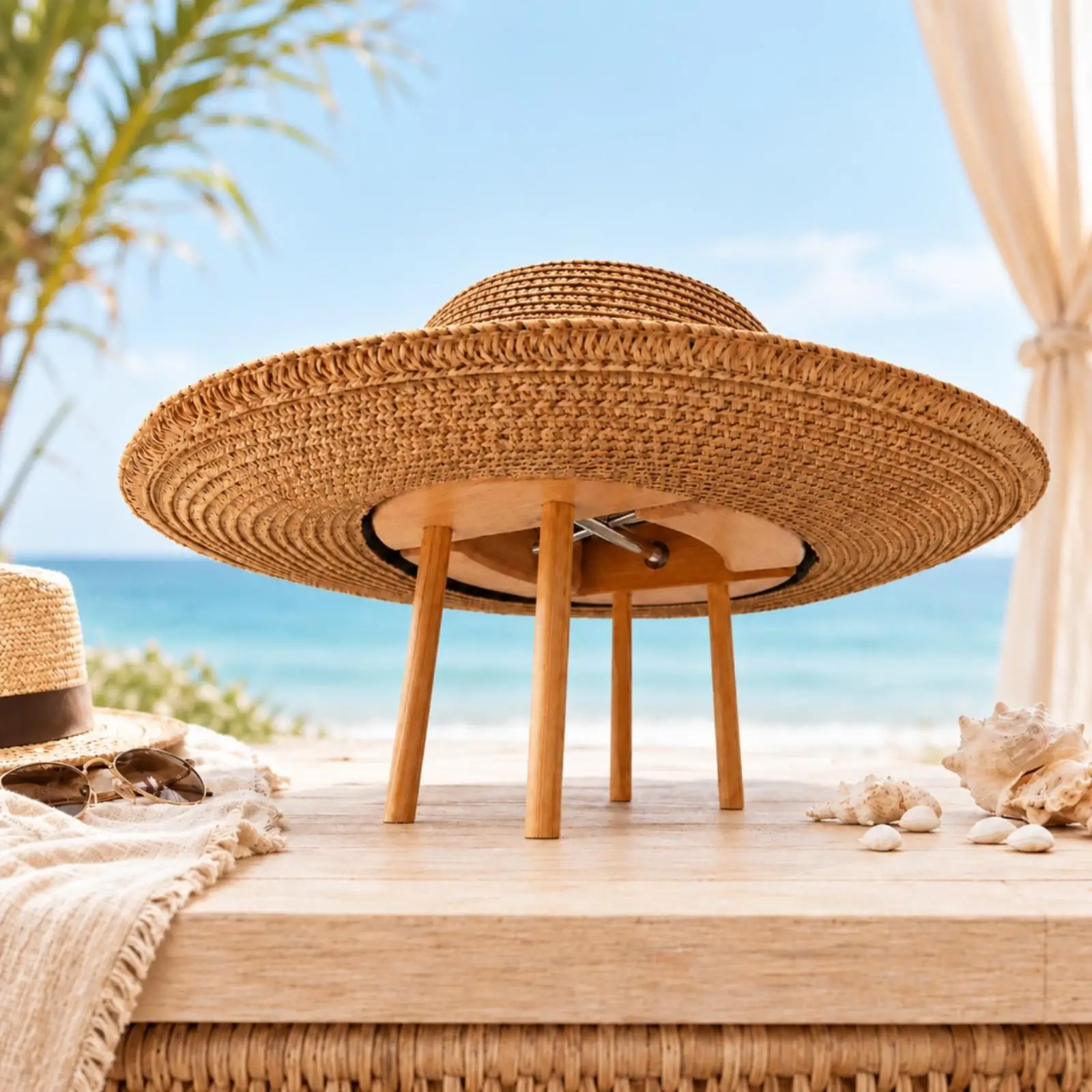 Wooden Adjustable Hat Stretcher Expandable Hat Stretcher with Wooden Support Panels Versatile for Boutique Owners, Closet