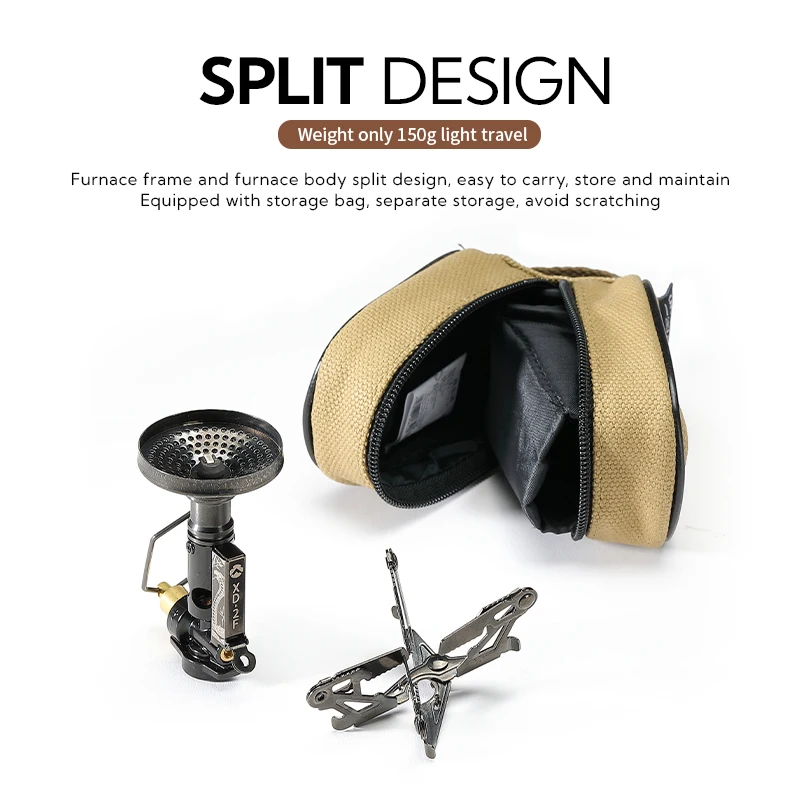 캠프문 2025 기념 야외 부탄 스토브 경량 맞춤 로고 스토브 캠핑 접이식 휴대용 캠핑 가스 스토브