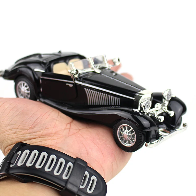 1:28 liga vintage 500k carro modelo coleção presente ornamentos.