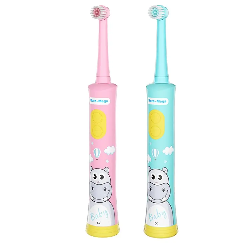 Rotary Electric Toothbrush For Children Oral Care IPX7 Waterproof USB Fast Charge Smart High Quality