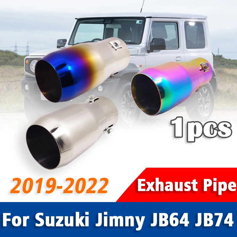 

Fit For Suzuki Jimny JB64 JB74 2019-2022 1 Piece Stainless Steel Exhaust Pipe Muffler Tailpipe Muffler Tip Auto Accessories