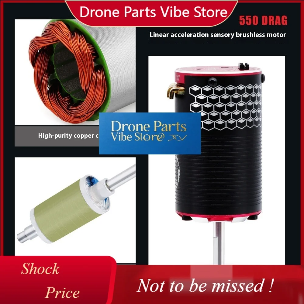 

DParts1ROCKET-RC550DRAG Linear Acceleration Brushless Motor DC Speed 6500KV Dr-ones Accessories Wholesale