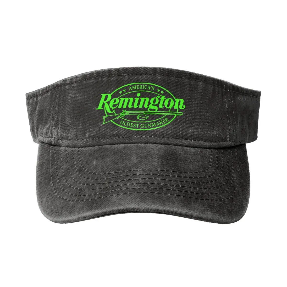 

REMINGTON Washed Denim Empty Top Hat Breathable Caps Luxury Woman Cap