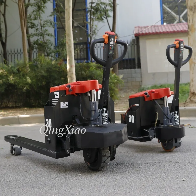 3T Semi Automatic Lifting Hydraulic Handling Cart Semi Electric Pallet Mover Practical Forklift For Regular Warehouse Cargo asks