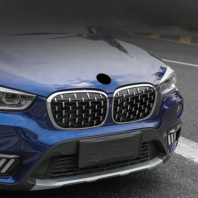 For BMW X1 F48 16-21 2PCS Front Star Network Radiator Grille Air Grille Kidney Grille Set Decorate Car Interior Accessories