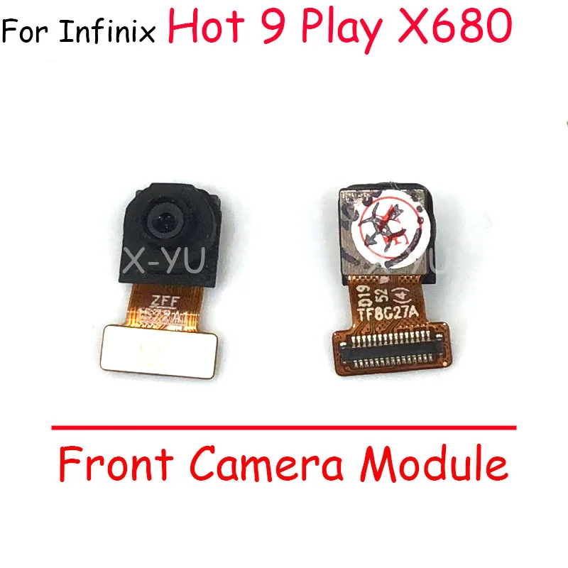 For Infinix Hot 9 X655 X655C X655D / Hot 9 Play X680 X680B X680C Rear Back Big Front Camera Module Flex Cable Repair Parts