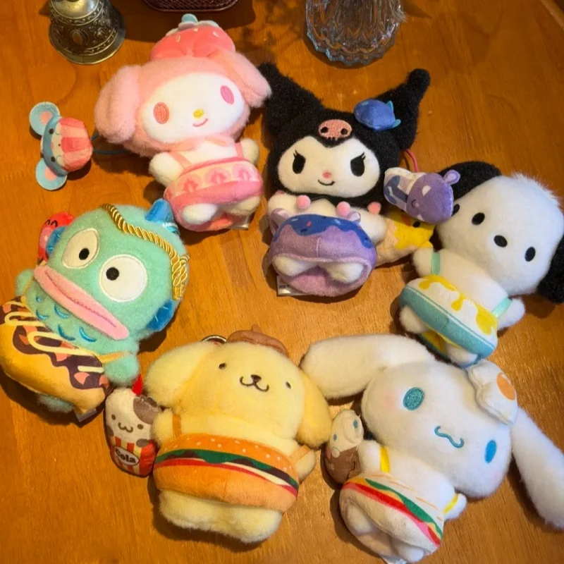 LDCX Kuromi Family Yummy Box Plush Doll Series Blind Box Cute My Melody Plush Doll With Bento Box  Pendant Surprise Girl Gift