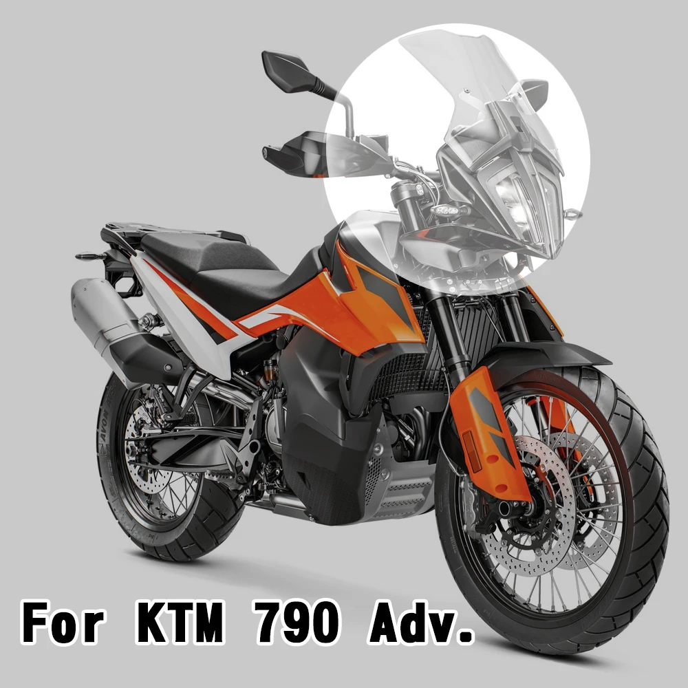 For KTM 790 Adventure 790 Adv 2019-2022 ADV Motorcycle Windshield Airflow Wind Deflector Protector Windscreen Visor Viser