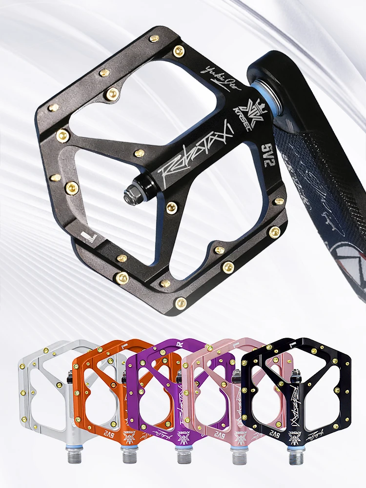 AliExpress KRSEC Mtb pedals DU Bearings CNC Aluminum Alloy Anti Slip Flat MTB Road bicycle Pedal Widen Pedals Profession Bike Accessories