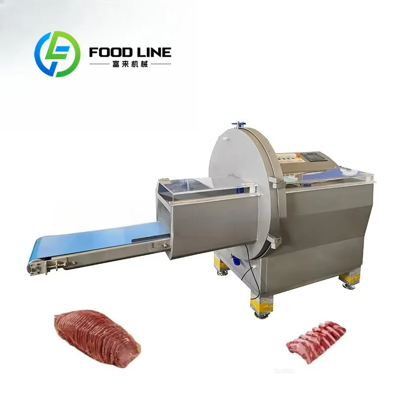 Frozen Meat Slicer Machine Large Capacity Non Slip Rubber Feet Stable Working Base Food Truck Kitchen Slicing Fast Delivery