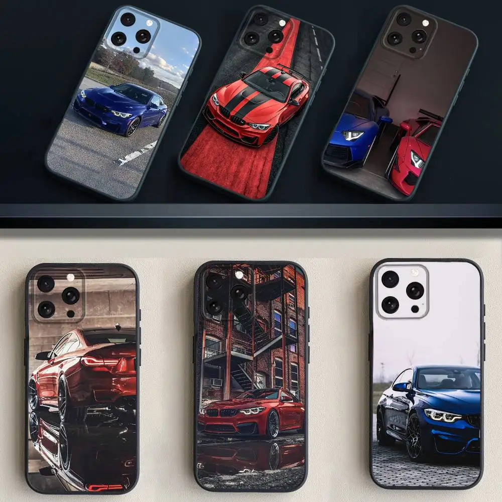 

B-Blue-e Red B-bmw-ES Car Phone Case For iPhone 16,15,14,13,12,11 Plus,Pro Max,XS,X,XR,SE,Mini,8,7,Soft Silicone Black Cover