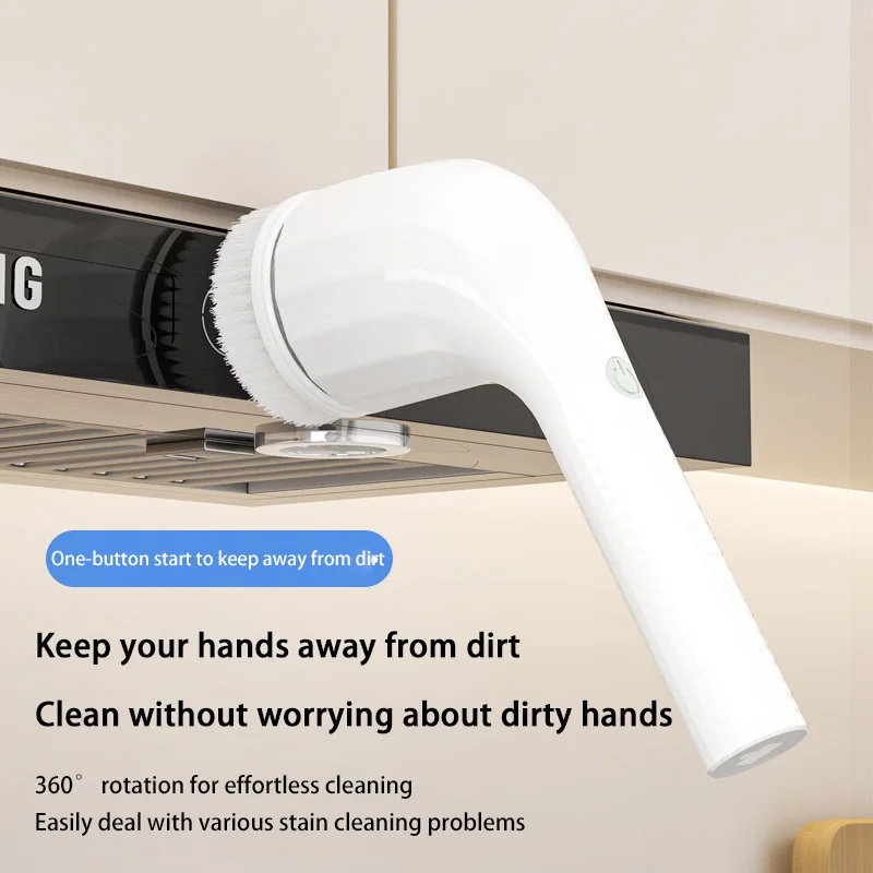Wireless Multifunctional Handheld Electric Cleaner Scrubber Cleaning Brush Tool Rechargeable For Home Kitchen Bathroom Cleaning