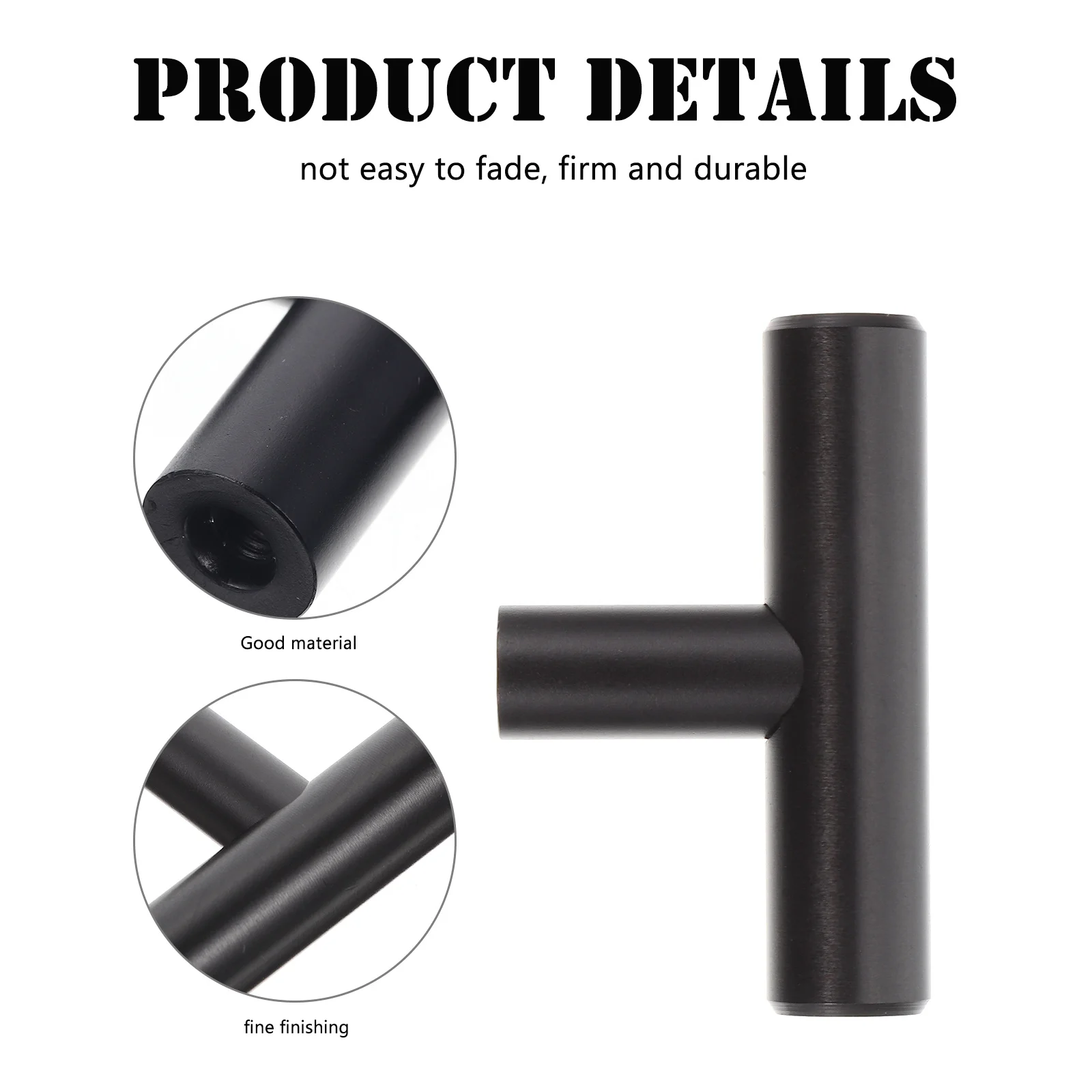 

5pcs Aluminum Wardrobe Door T-Bar Drawer Handle Handle Pulls For Kitchen Wardrobe Furniture Hardware