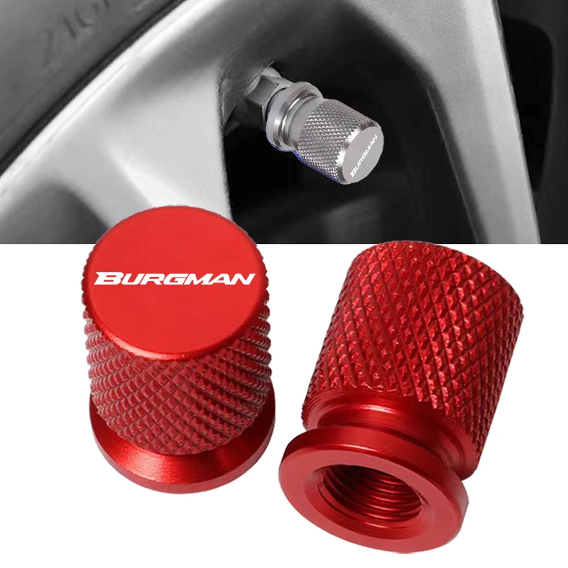 CNC Accessorie Wheel Tire Valve Stem Caps Airtight Covers For Suzuki BURGMAN 650 400 125 200 250 AN650 AN400 AN125 AN200