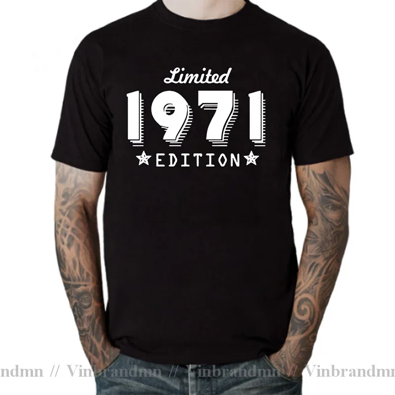 Vintage 1971 Limited Edition T shirt Born in 1970/1972/1973/1974/1975/1976/1977/1979 T-shirt Dad Father's Birthday 70s cloting