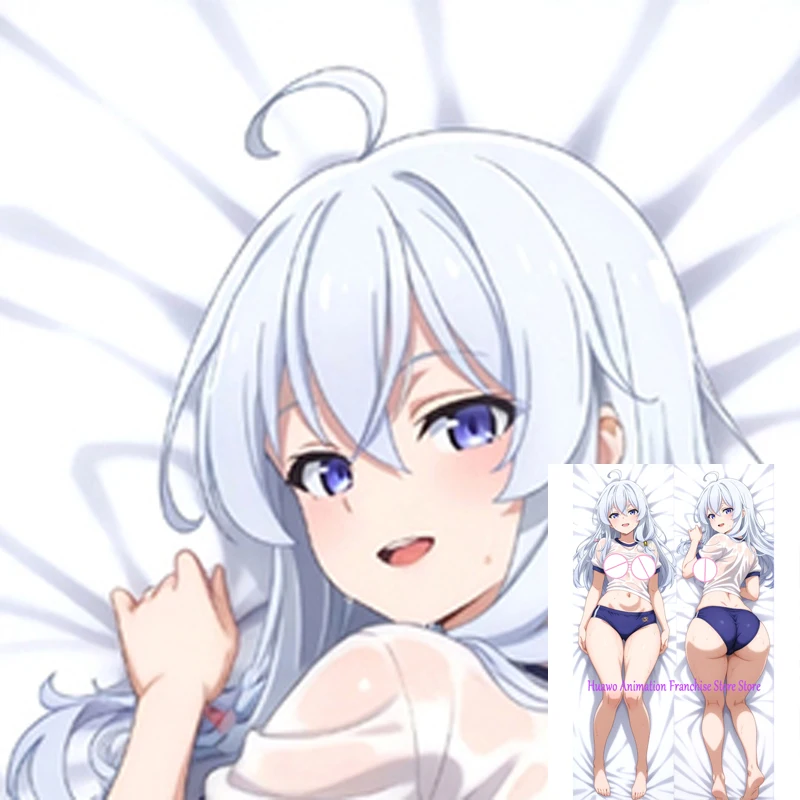 

Anime Dakimakura Pillow Elaina 2-Side Print Pillowcase Hugging Body Cushion Cover Otaku Waifuristmas Decoration