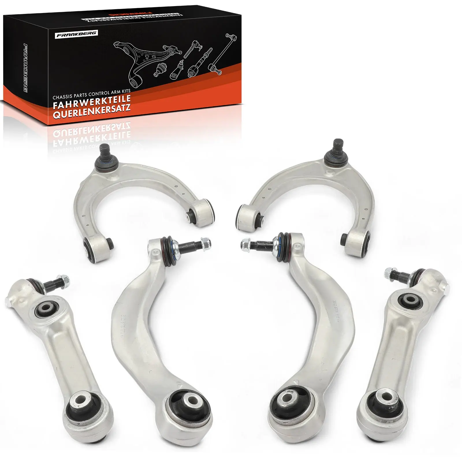 Frankberg – ensemble de bras de commande, 6 pièces, essieu avant, pour BMW série 5 Touring F10 F11 F06 F12 522653 GS101276 31126794204 522886 CMS101275