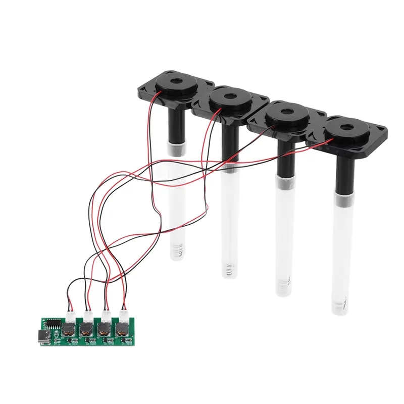 Ultrasonic Atomizer Module DC 5V Type-C Port 4-Hole Humidifier Board DIY Mist Maker No Switch Atomization Control Board