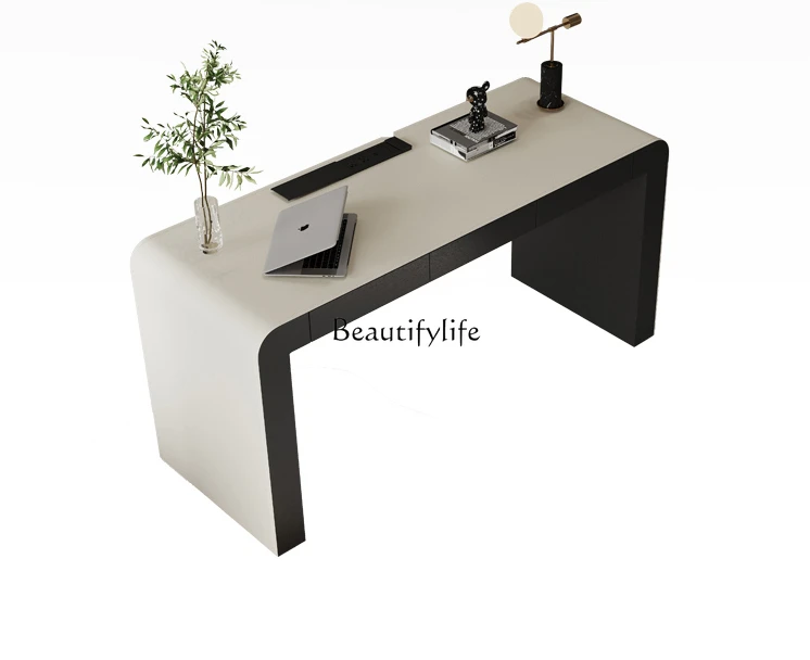 High-End Modern Minimalist Desk Italian Minimalist Light Luxury Computer Desk Writing Desk