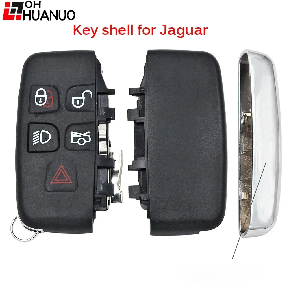 5 أزرار دخول بدون مفتاح الذكية مفتاح بعيد قذيفة فوب 5 أزرار ل جاكوار XJ XF XKR XE XK F-نوع F PACE